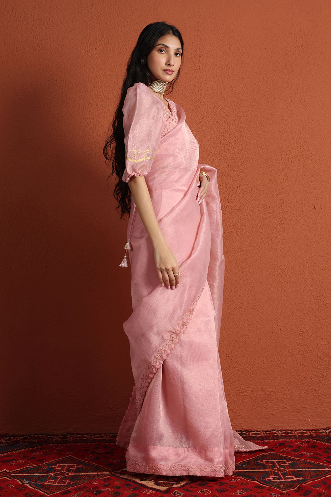 Embroidered Zaari Saree