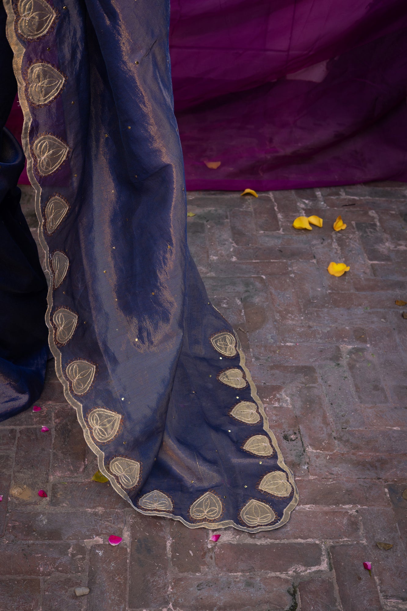 Moonshade Zaari Embroidered Saree