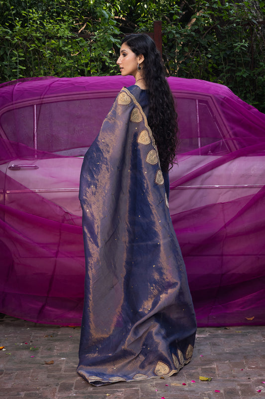 Moonshade Zaari Embroidered Saree