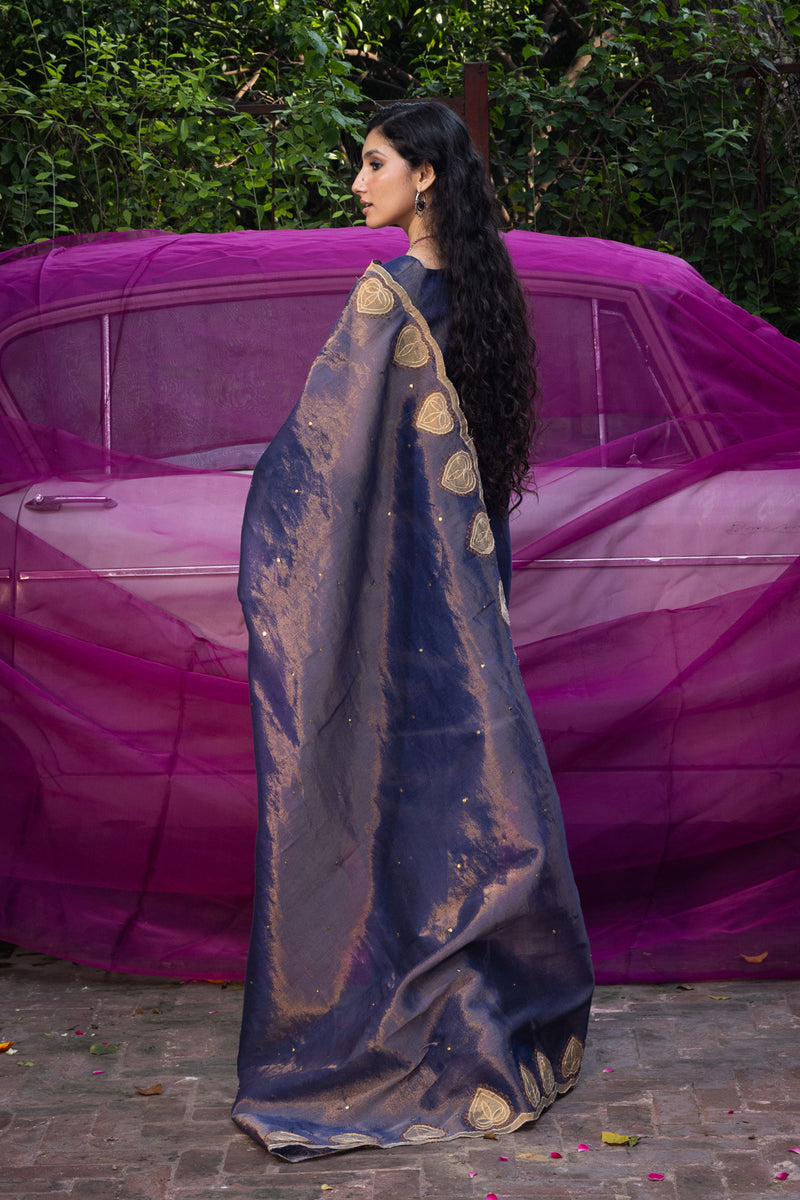 Moonshade Zaari Embroidered Saree