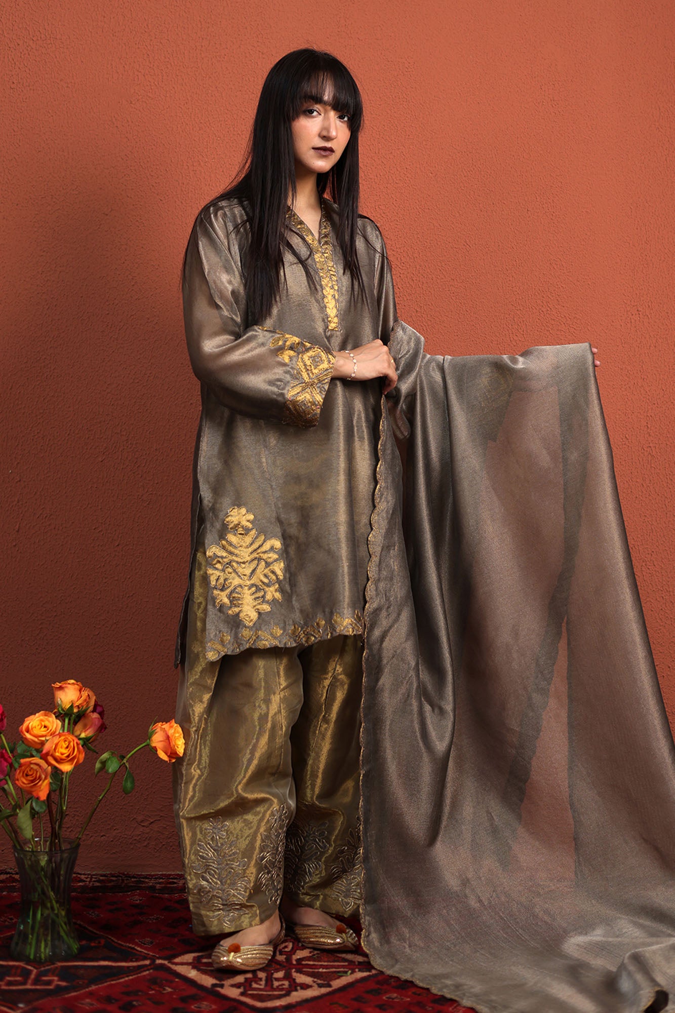 Metallic Muse Shalwar Suit