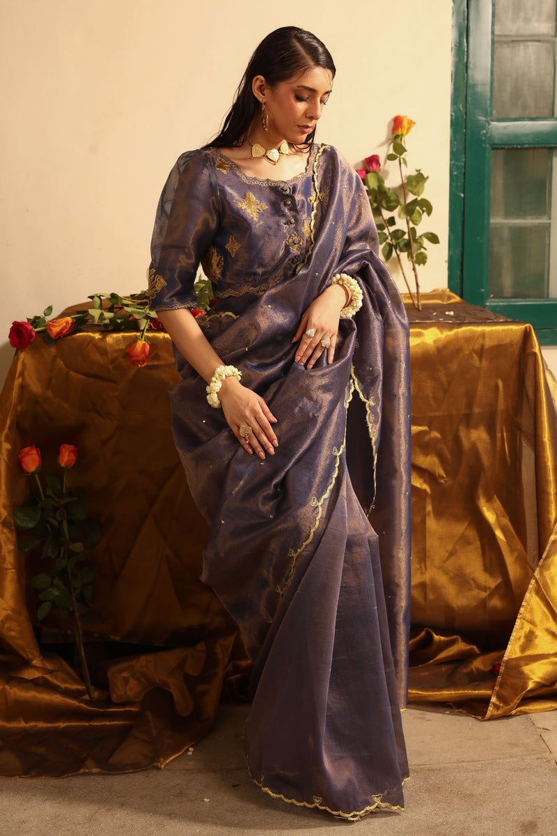 Luxe Dusk Saree