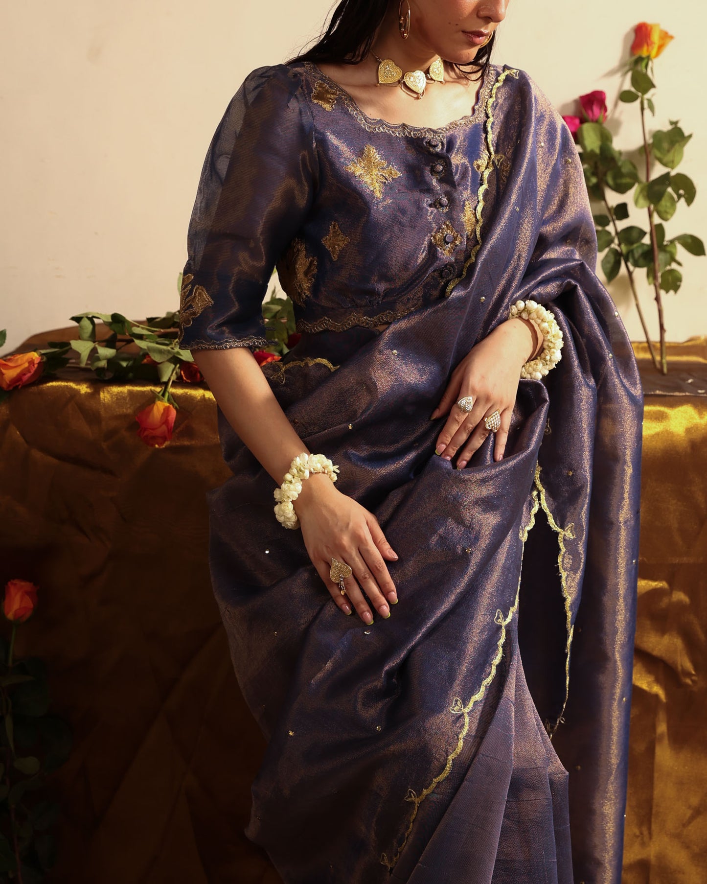Luxe Dusk Saree