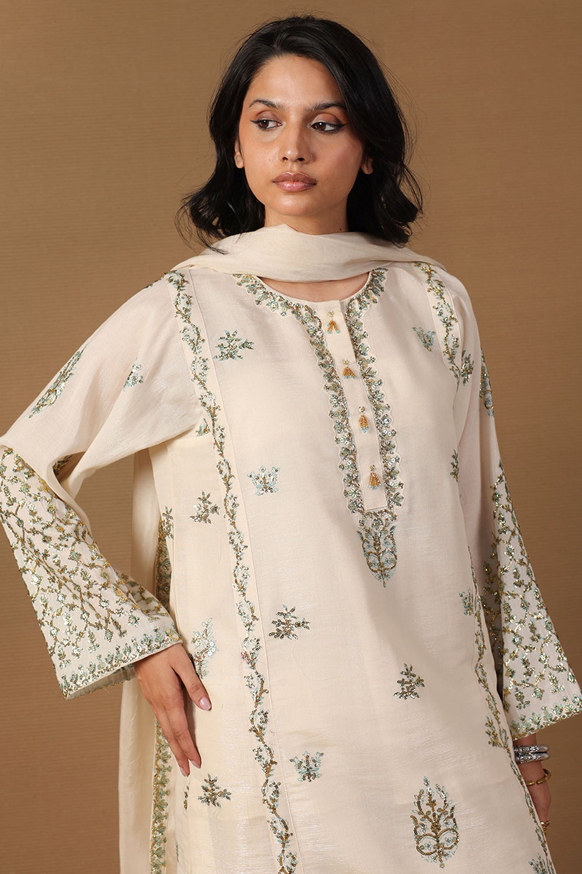 Sequin Embroidered Suit