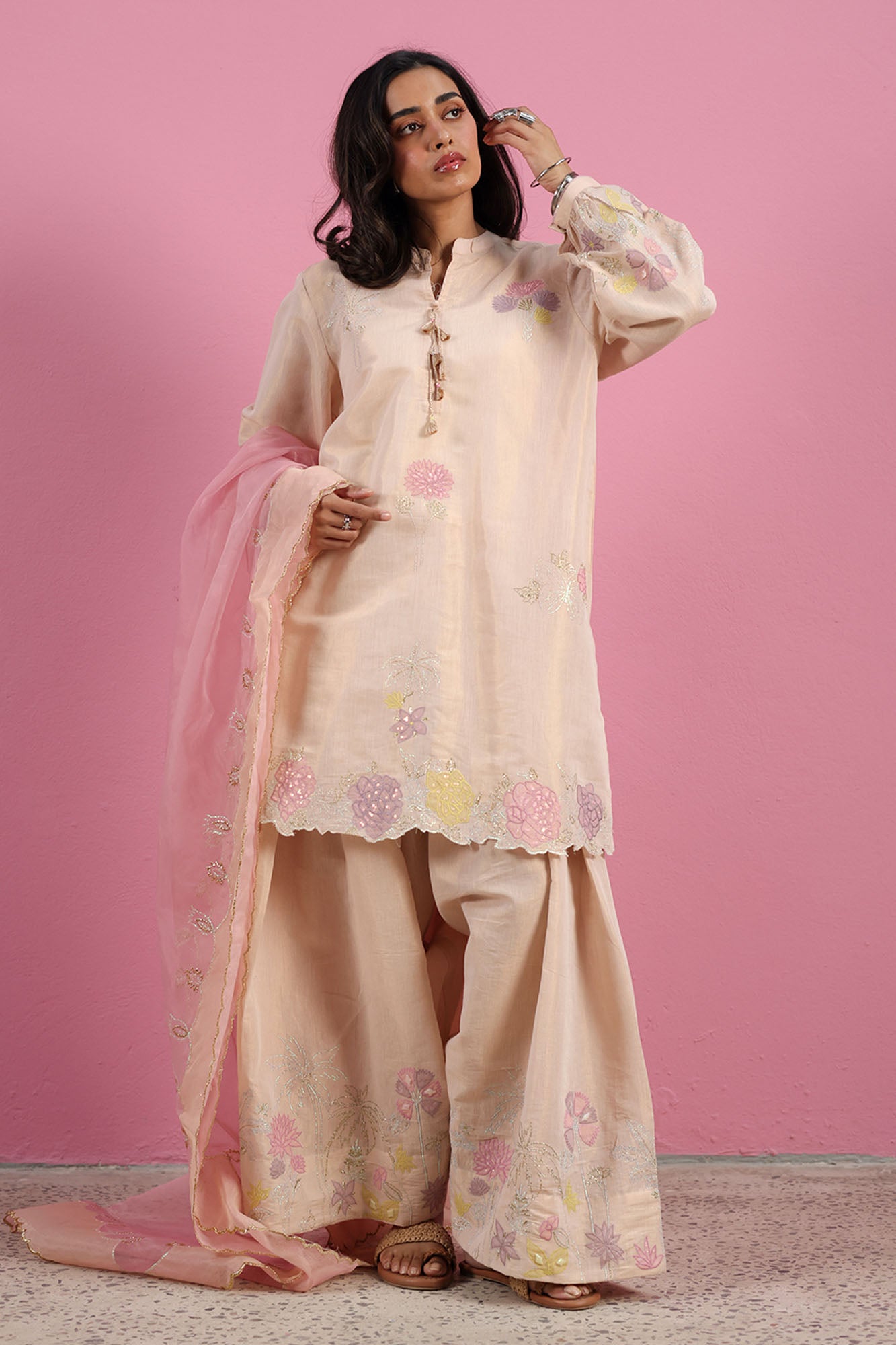 Patel Embroidered 3-Piece Ensemble