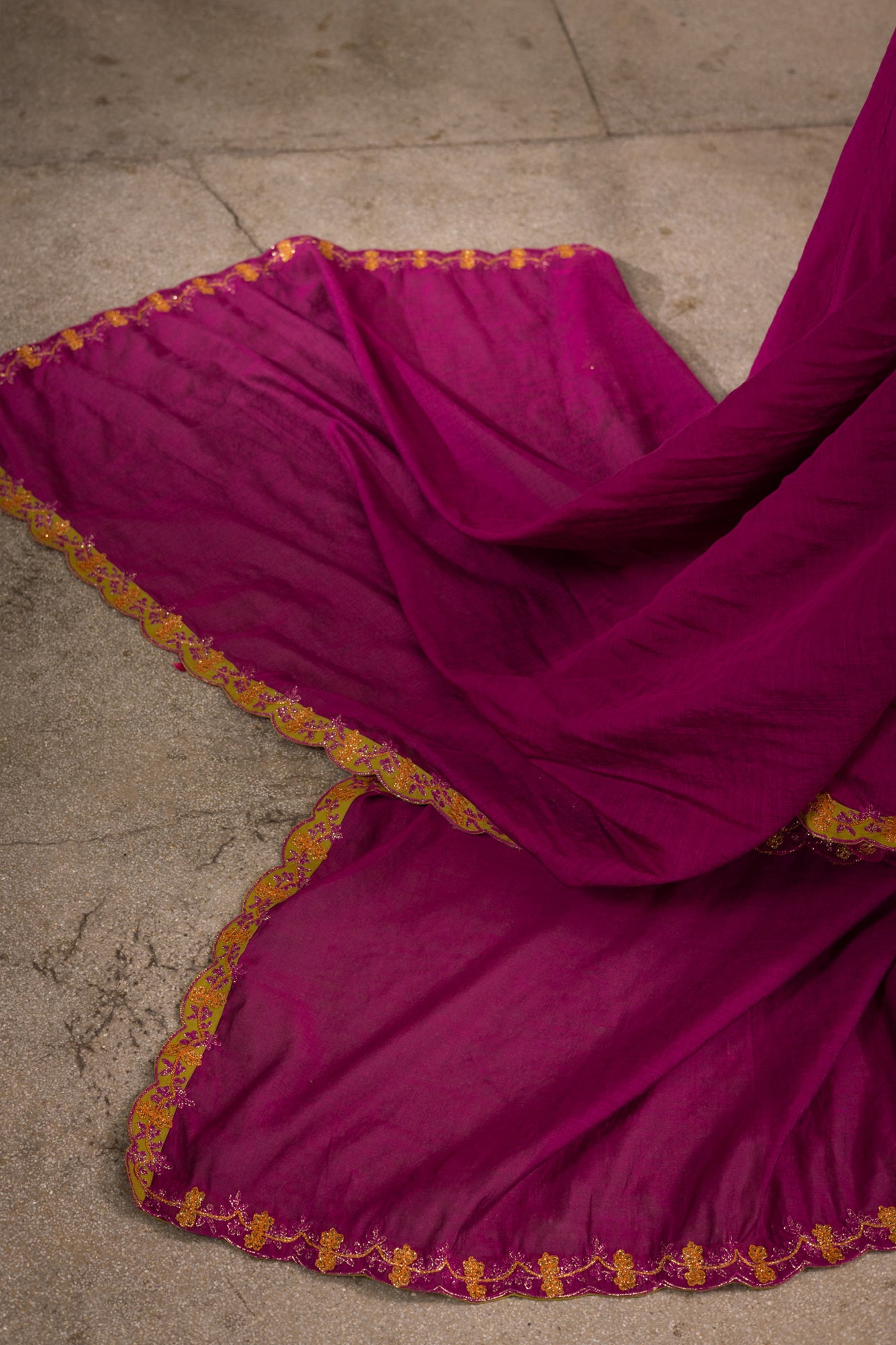 Embroidered Rosette Kalidaar Ensemble