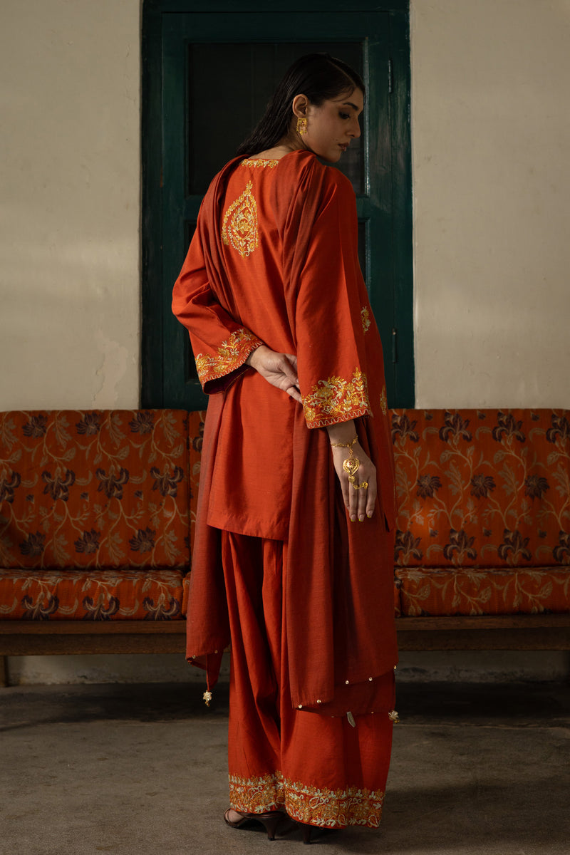 Embroidered Opulent 3-Piece Ensemble