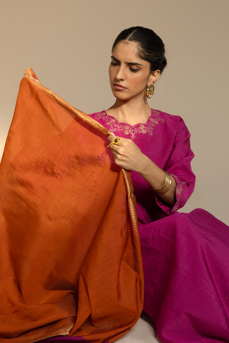 Burnt Rose Flared Ensemble