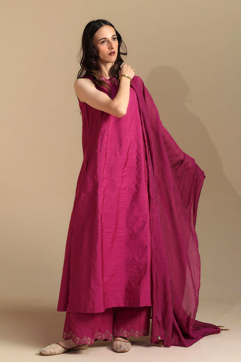 Burnt Rose Flared Ensemble