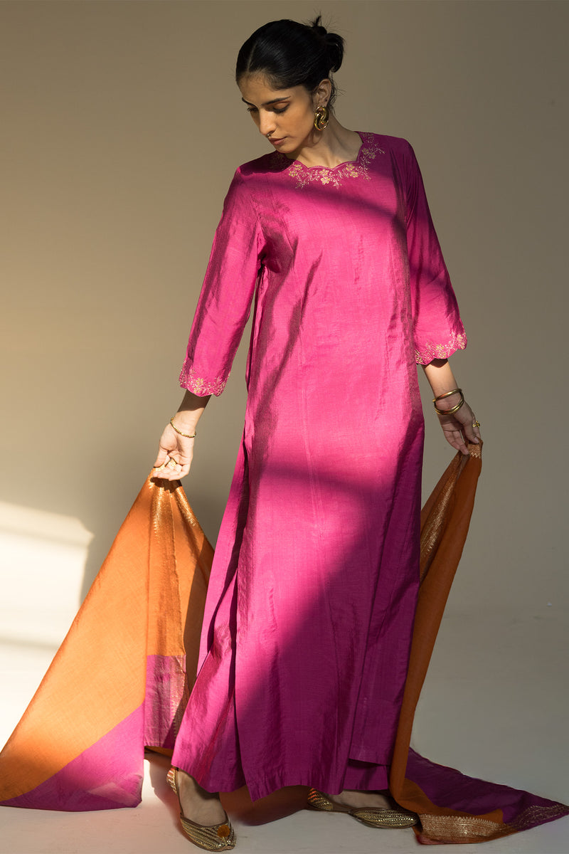 Burnt Rose Flared Ensemble