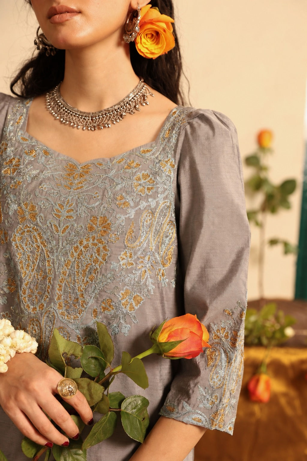 Embroidered Haze Set