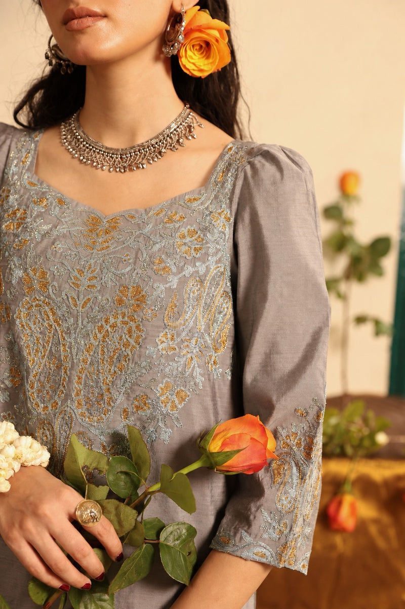 Embroidered Haze Set