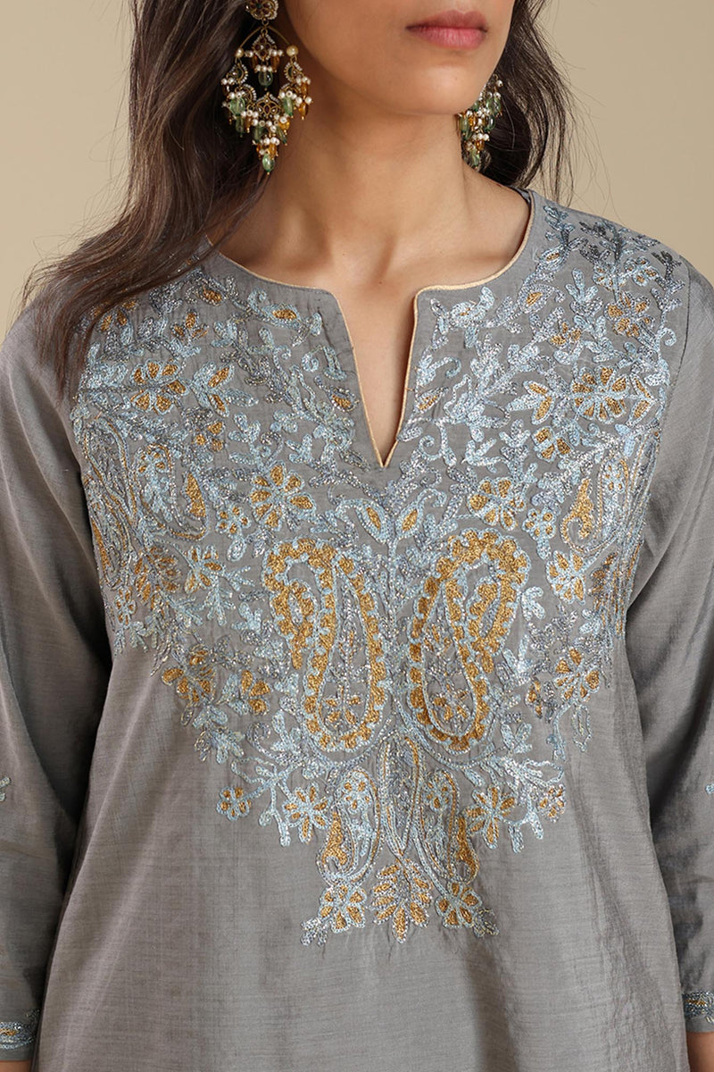 Gilded Embroidered Gharara Set