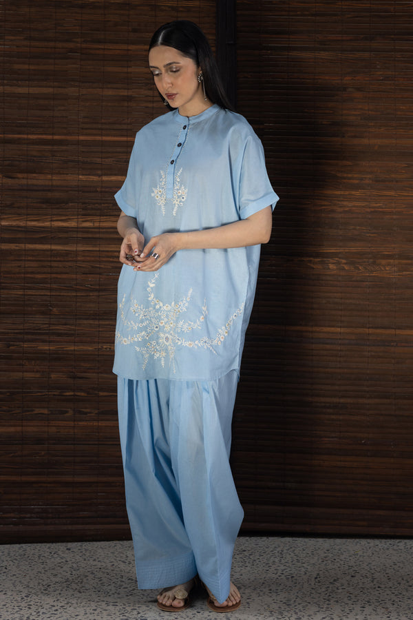 Soft Embroidered Tarkashi Set