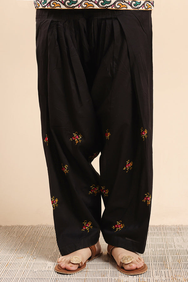 Hand-Embroidered Classic-Fit Shalwar