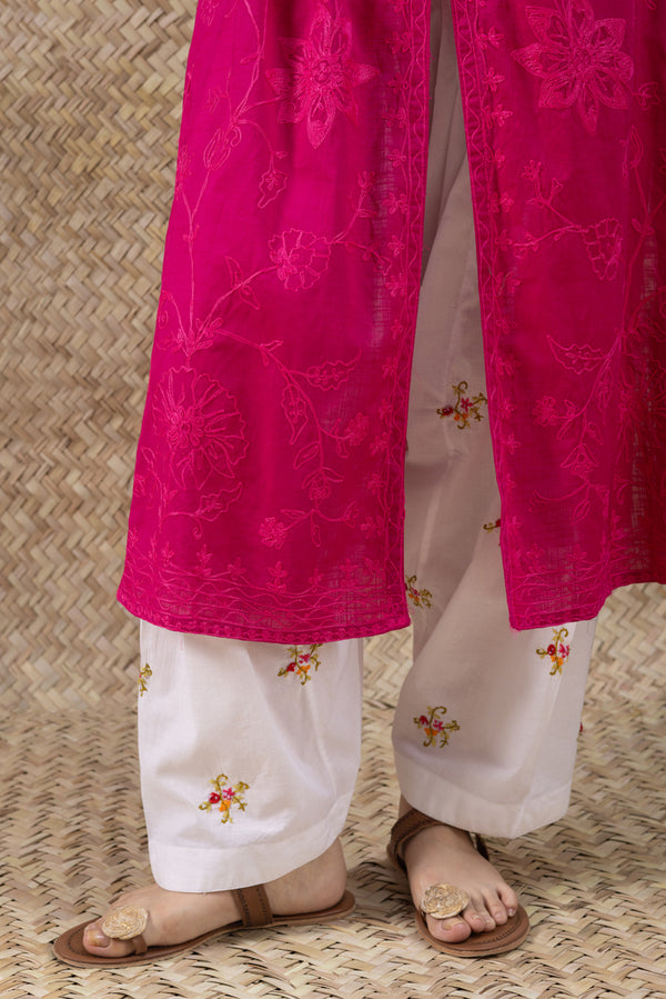 Hand-Embroidered Classic-Fit Shalwar