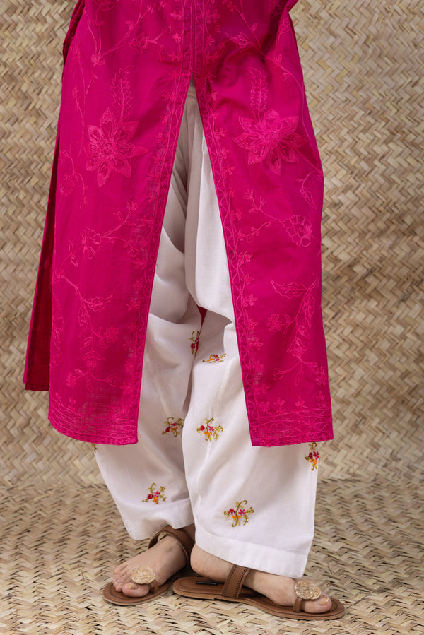 Hand-Embroidered Classic-Fit Shalwar