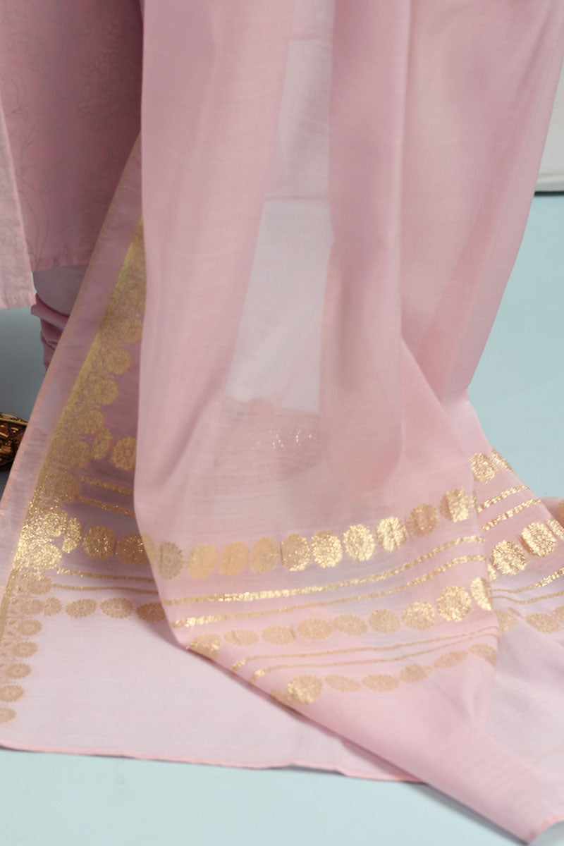 Hand-Embroidered 3-Piece Anarkali Set