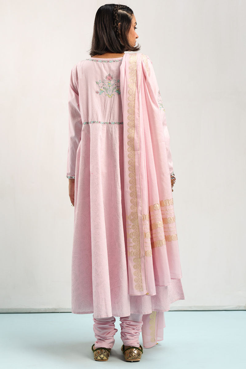 Hand-Embroidered 3-Piece Anarkali Set