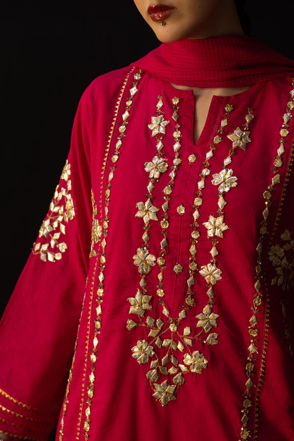 Handcrafted Gota Patti 3-Piece Ensemble