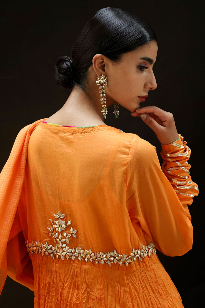 Golden Gota Anarkali Ensemble