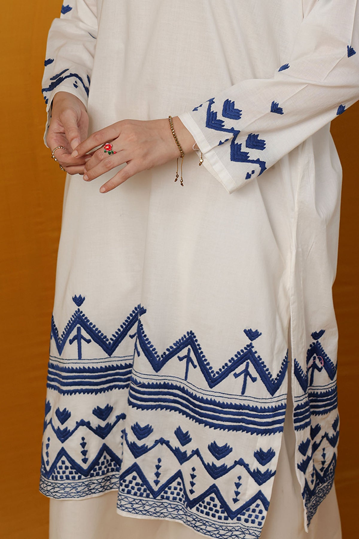 N K R Embroidered Shirt