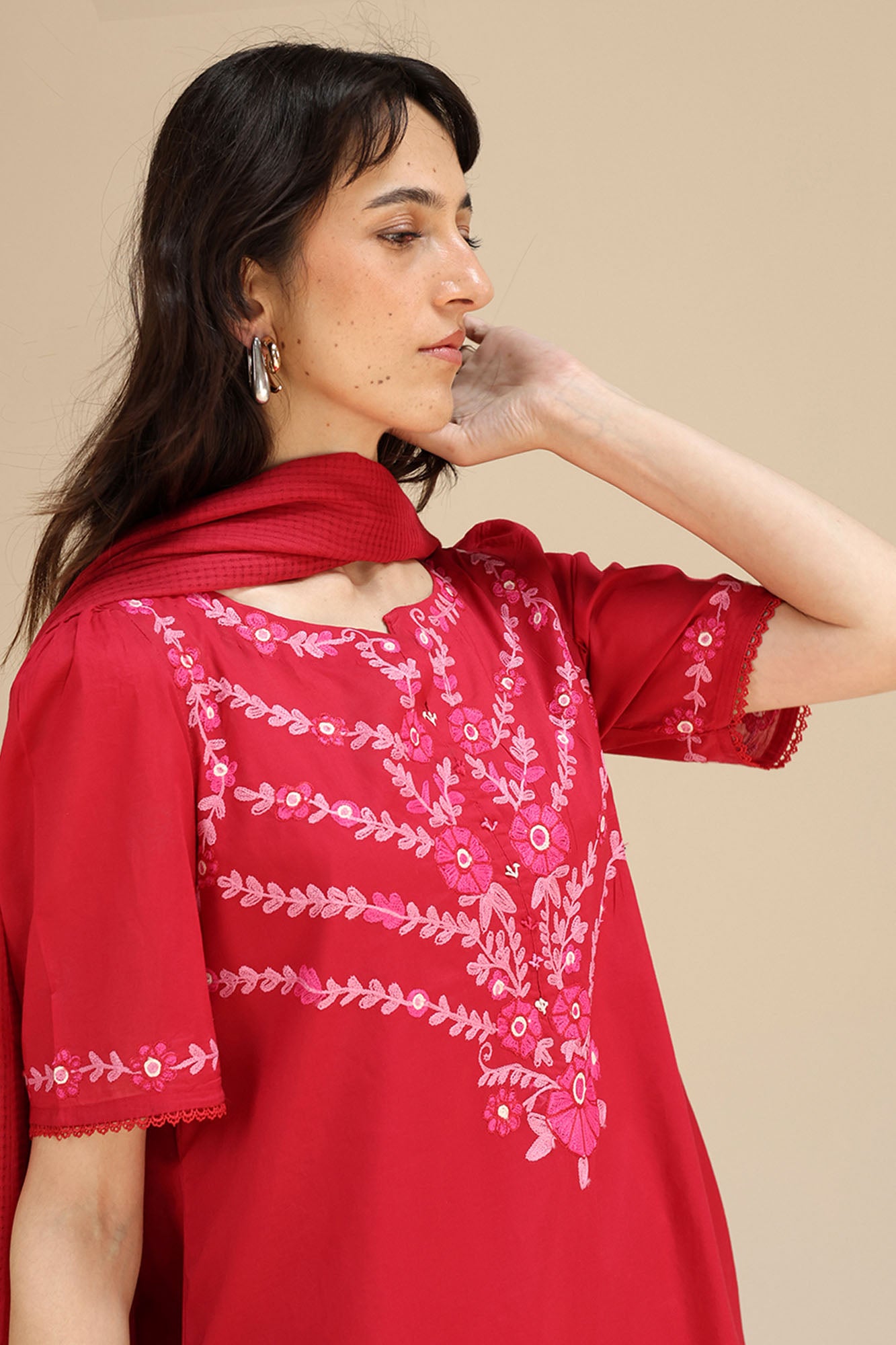 Handcrafted 3-Piece Gharara Set