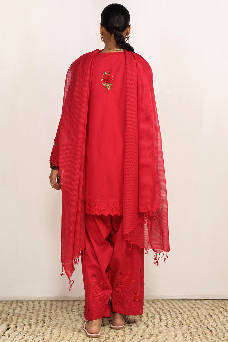 Hand Embroidered Farshi Ensemble