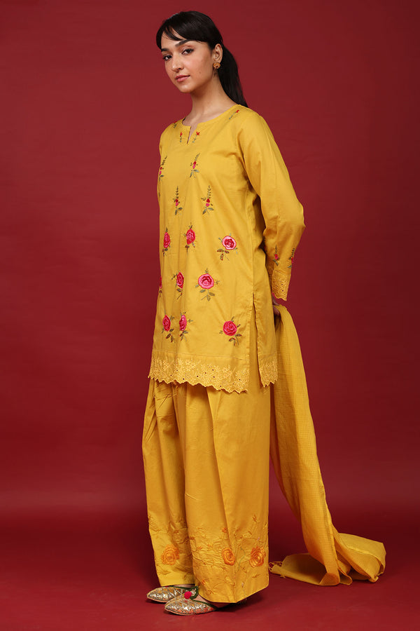 Hand Embroidered Farshi Ensemble