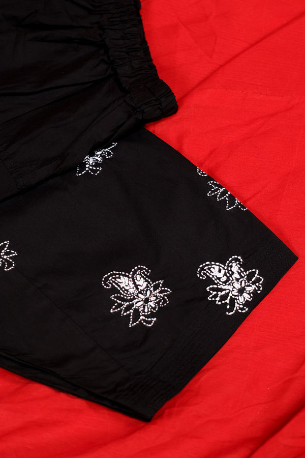 Hand-Embroidered Classic-Fit Shalwar