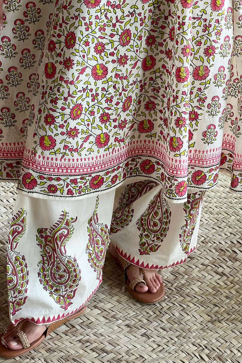 Hand-Block Printed Gulnar Set
