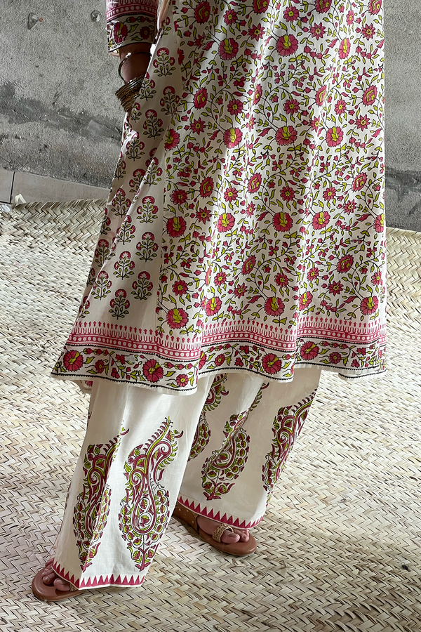 Hand-Black Printed Gulnar Set