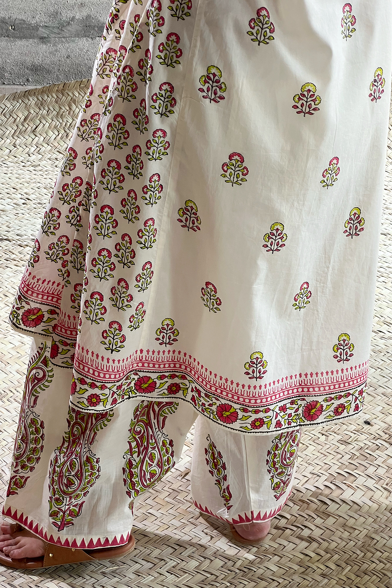 Hand-Block Printed Gulnar Set