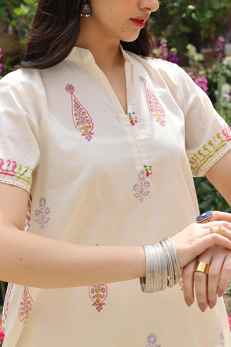 Hand-Block Printed Paisley Set