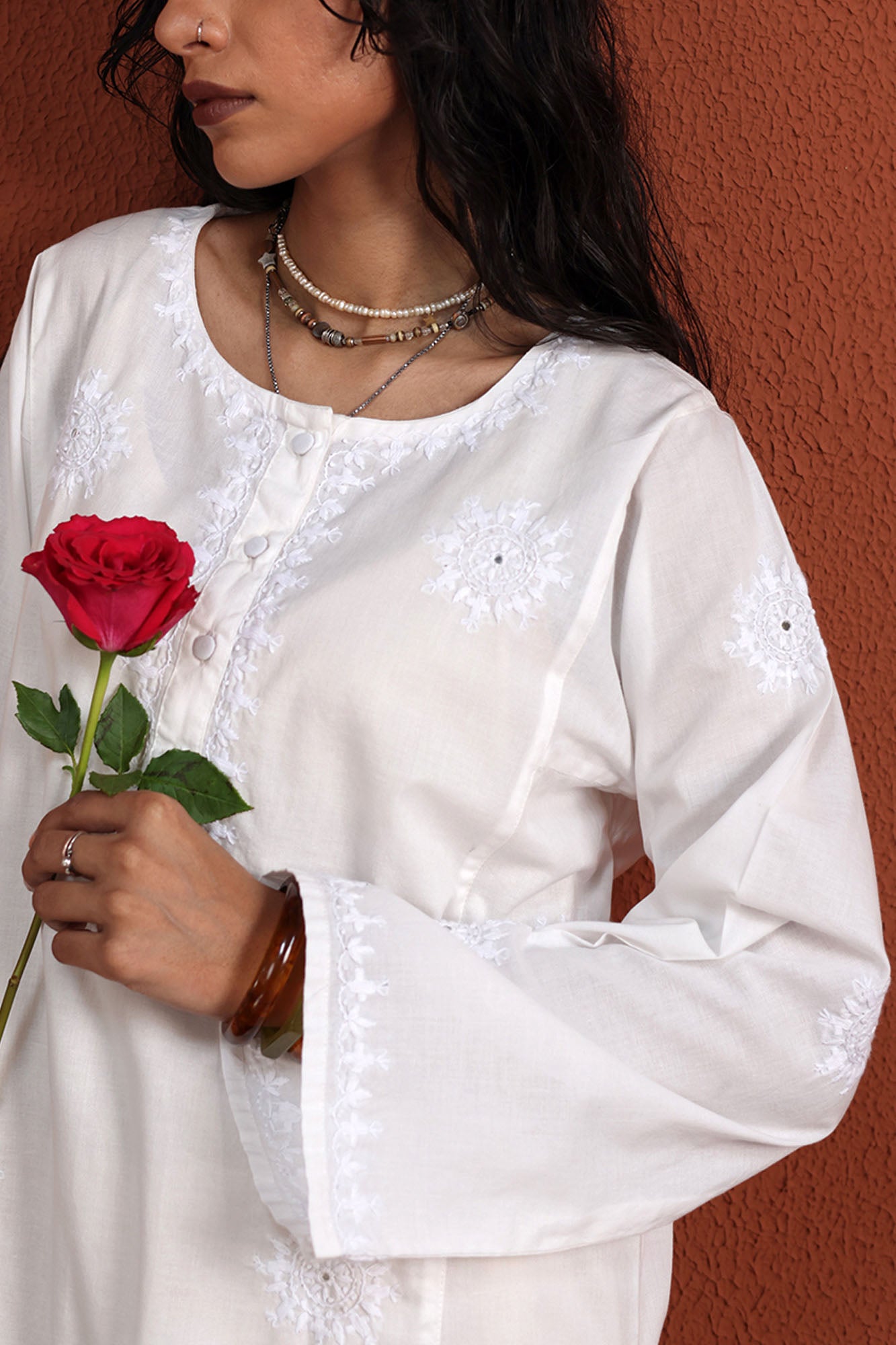 Hand Embroidered Sunflower Set
