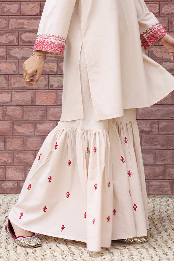 Embroidered Gharara Set