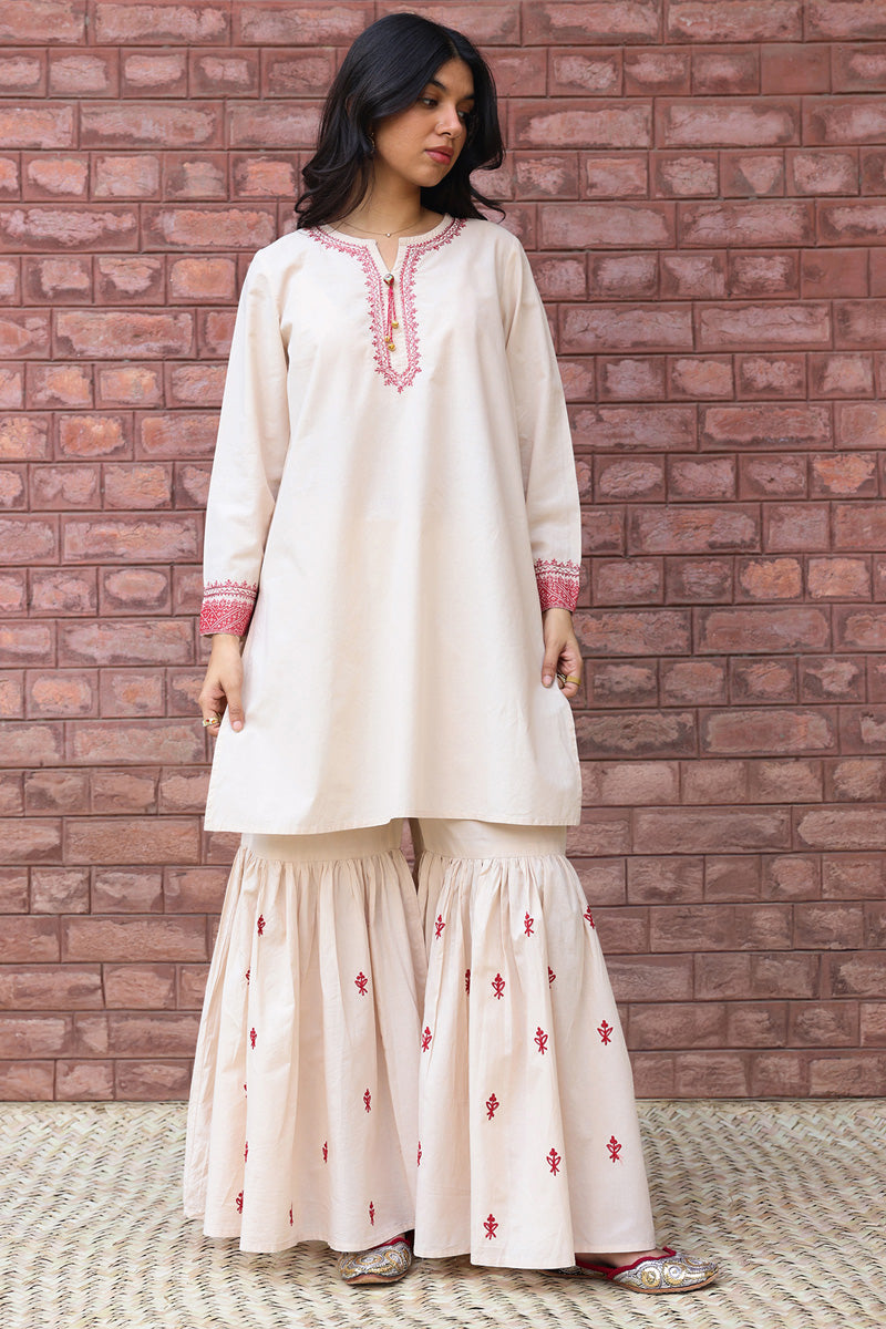 Embroidered Gharara Set