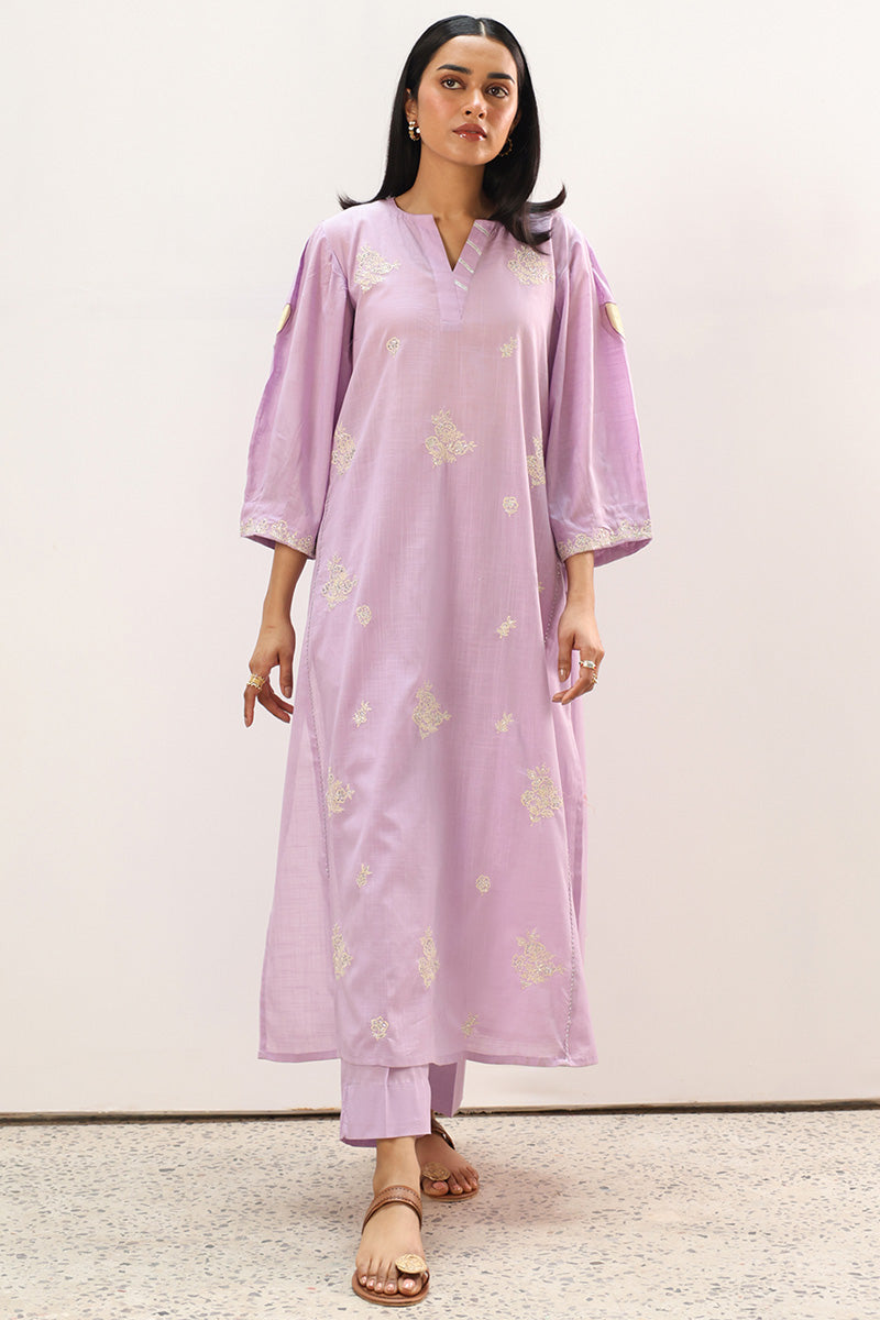 Embroidered Gota Jamni Set
