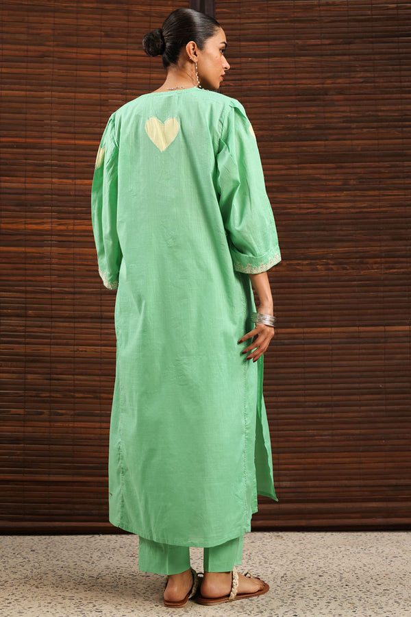 Embroidered Gota Jamni Set