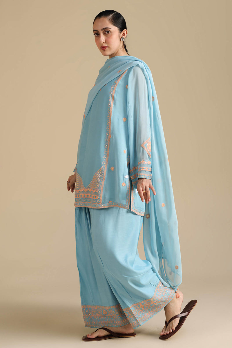 Embroidered Desi Set