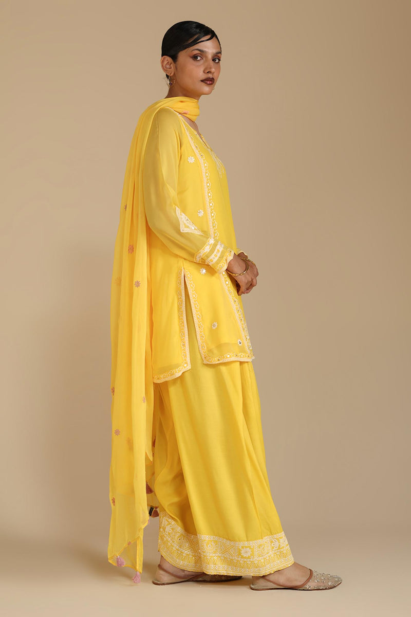 Sheesh Embroidered Farshi Set
