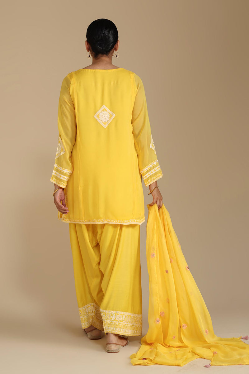 Sheesh Embroidered Farshi Set