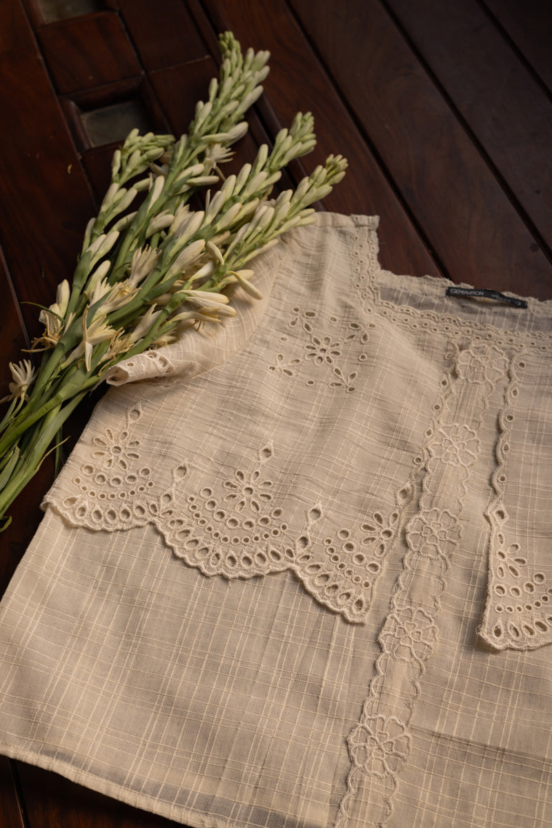 Midnight Broderie Edit Top