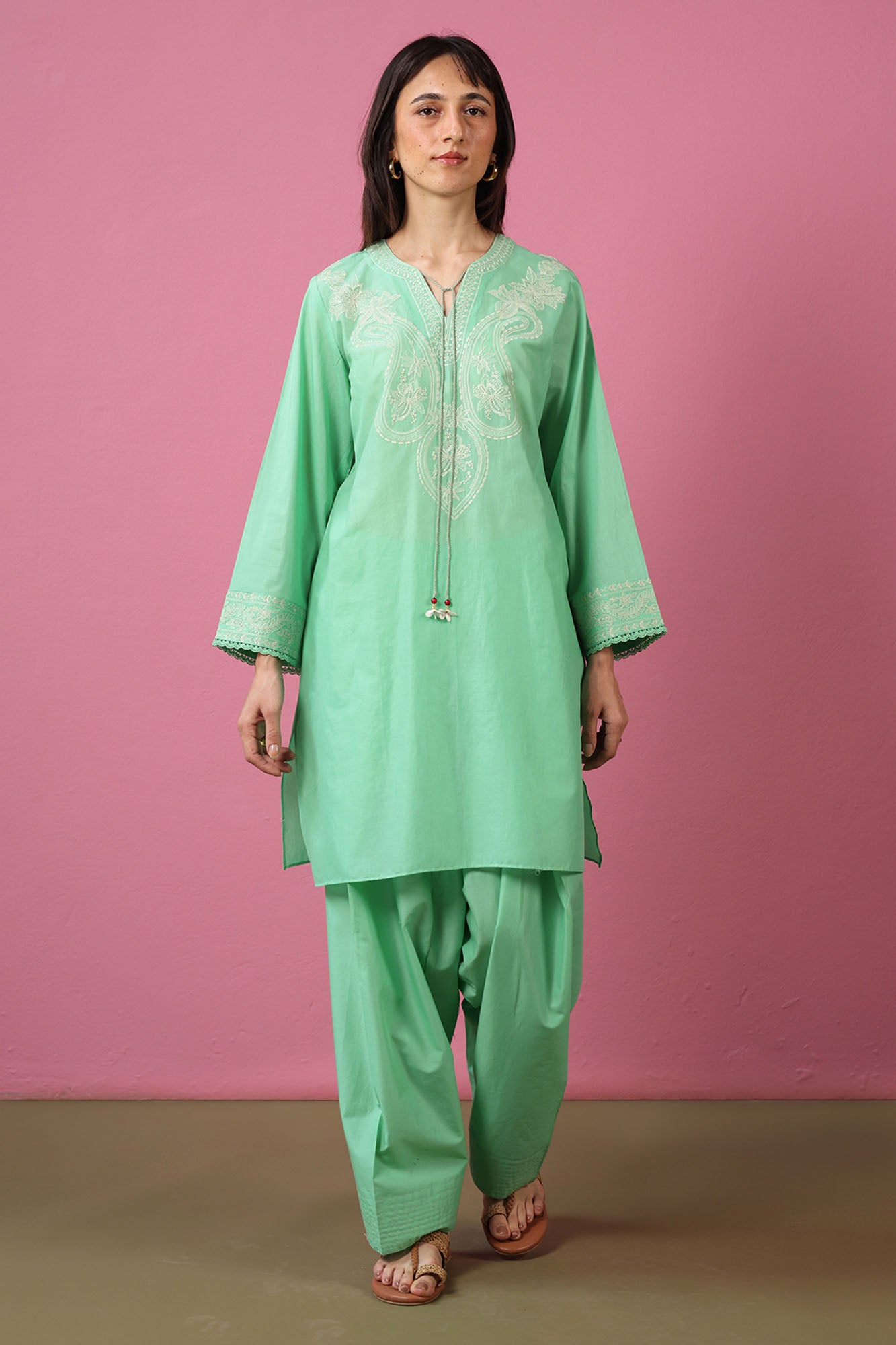 Paisley Embroidered Set