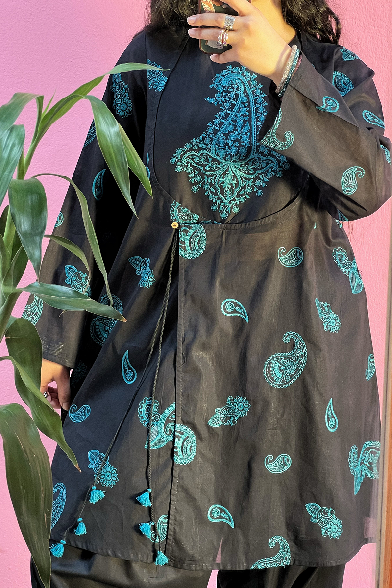 Embroidered Angrakha Set