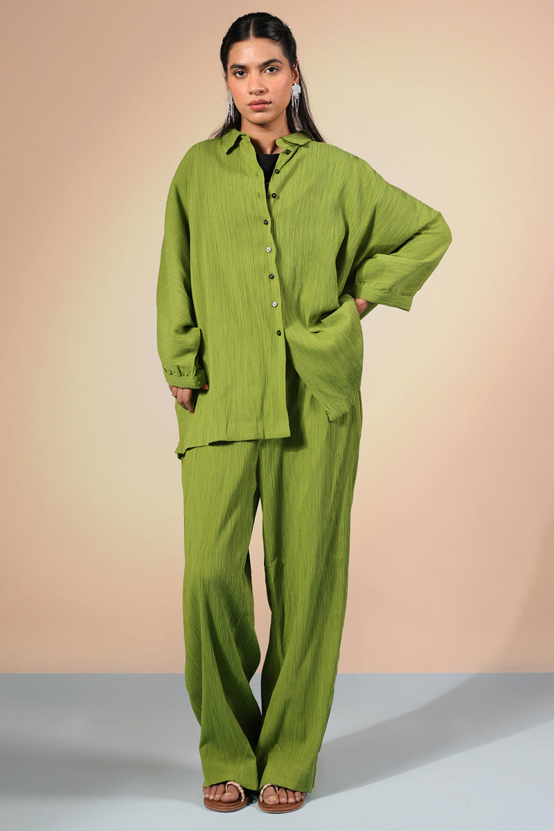 Soft Line Crinkle Co-ord Set