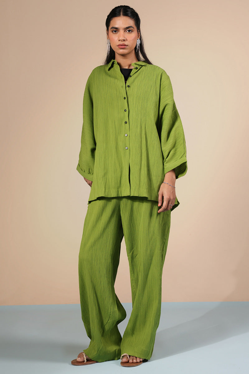 Soft Line Crinkle Co-ord Set