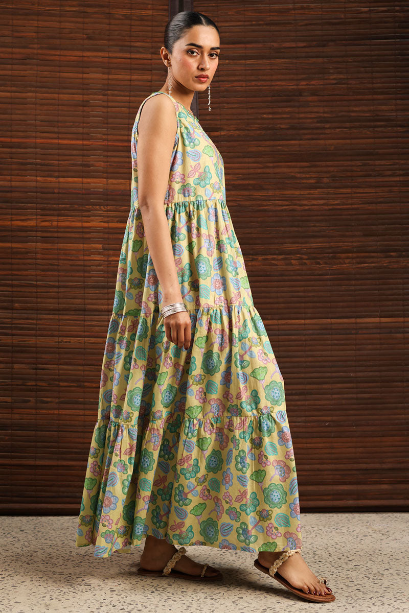 Printed Crazy Crochet Dress