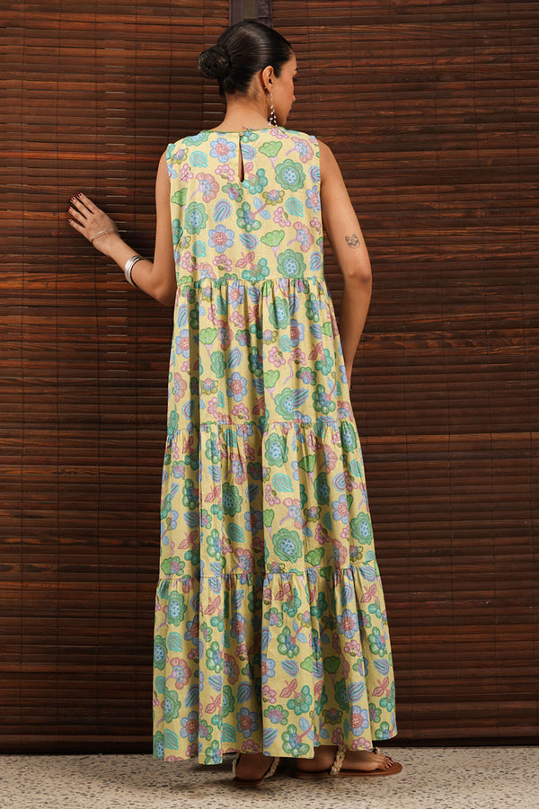 Printed Crazy Crochet Dress