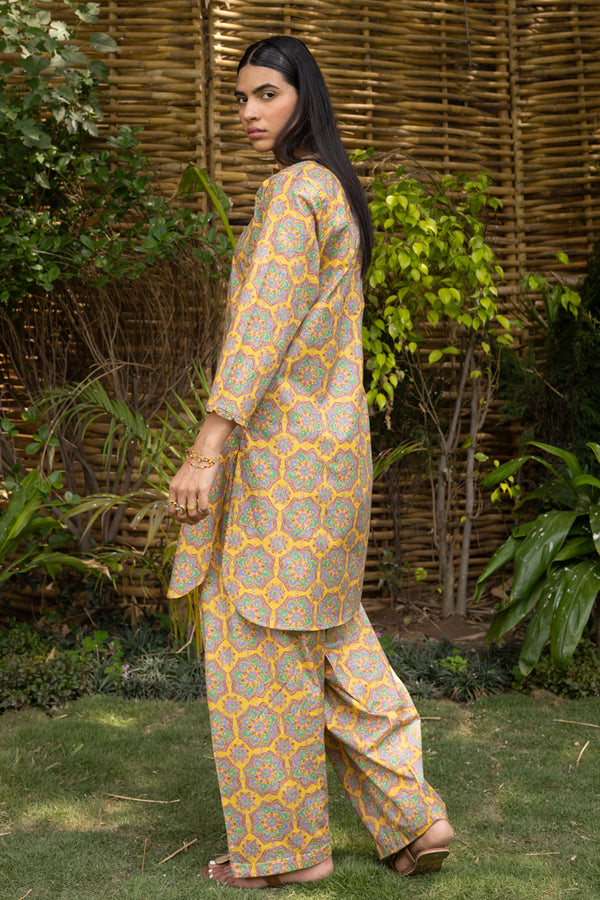 Printed Crochet Duo Set